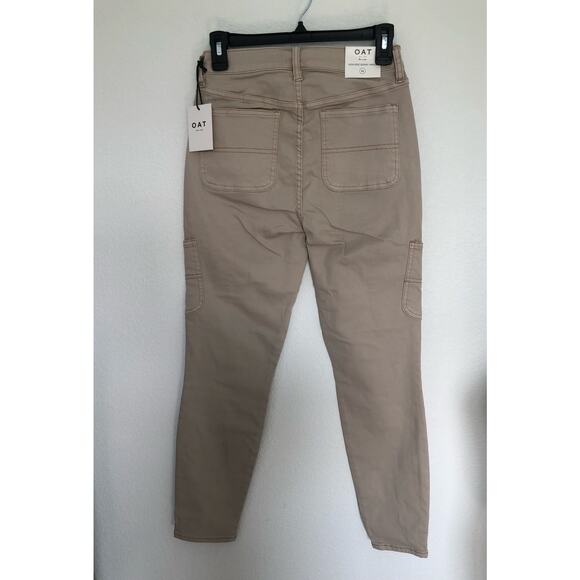 OAT Light Tan High Rise Utility Style Skinny Jean -26 - Picture 3 of 8